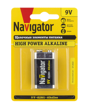 Элемент питания Navigator NBT-NE-6LR61-BP1 94 756 (кратно 1)
