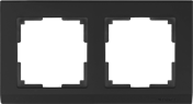 Werkel  Stark Черный Рамка 2-местная WL04-Frame-02-black a029215