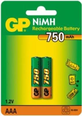 Аккумулятор GP R03 /75AAAHC NiMH 750 mAh BP-2 (кратно 2)