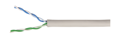 U/UTP категория 5E 4х2х24AWG solid PVC серый ITK Кабель витая пара