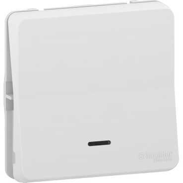 Schneider Electric Mureva Styl  Белый Переключатель механизм с подсветкой IP55 MUR39024