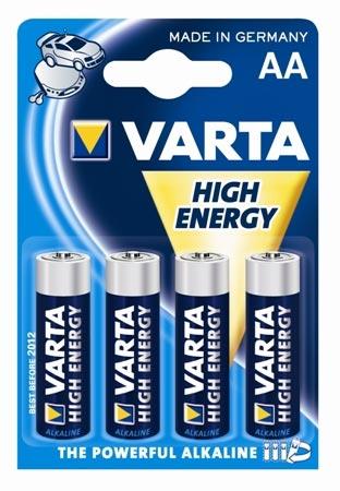 Элемент питания VARTA 4906.121.414 (4906.113.414) "HIGH ENERGY" LR6 BP4