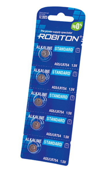 Элемент питания ROBITON STANDARD AG5 BL5 (кратно 5)