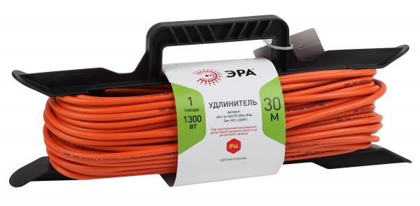 Удлинитель силовой ЭРА UFx-1e-3x0.75-30m-IP44 на рамке c/з 1 гн 30м ПВС 3x0.75