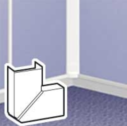 Legrand  DLPL  Белый  Угол плоский для кабельных каналов  40х16 033328