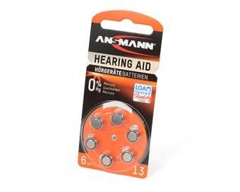 Элемент питания Ansmann Zinc-Air 13 5013243 BL6