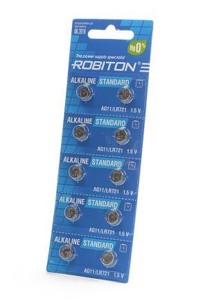 Элемент питания ROBITON STANDARD AG11 BL10 (кратно 10)
