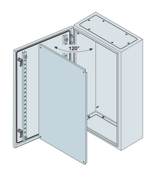 Щит  500х400х250  IP65  SR2 с монтажной платой TUR  ABB SRN5425K