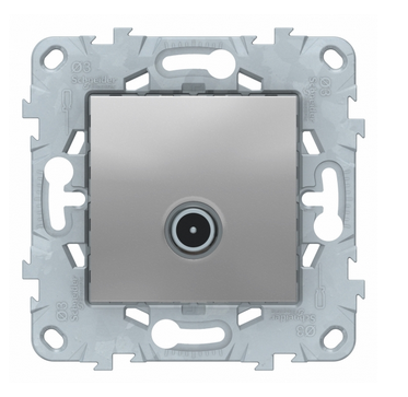 Schneider Electric Unica NEW Алюминий Розетка TV, 1-местная NU546230