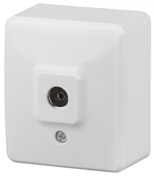 ЭРА  Эксперт  Белый  Розетка TV 1-местная открытая установка  11-3201-01 Б0020724