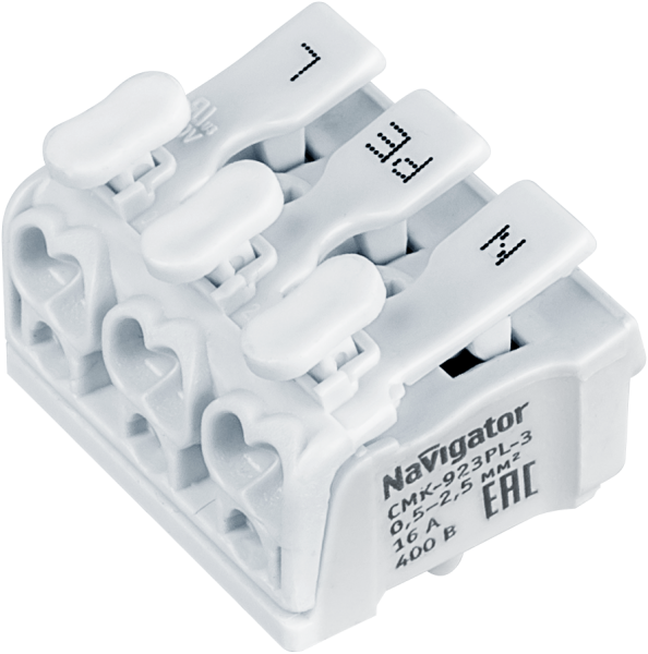 Navigator 61 691 NTC-CMK-923PL-3-50 Клеммы монтажные (50 шт/уп) 61691