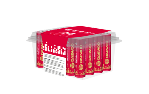Элемент питания Daewoo LR6 ENERGY Alkaline 2021 Pack-24 (кратно 24)