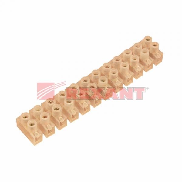 Колодка клеммная  КВ-12  16А  12мм²  REXANT 07-5012