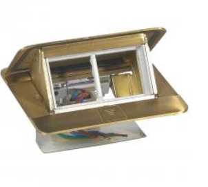 Блок розеточный выдвижной пустой 4 мод. латунь IP40 Legrand 054016