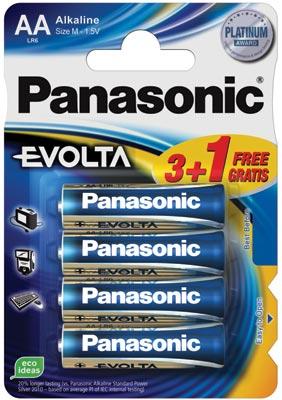 Элемент питания Panasonic LR6 EVOLTA BP3+1