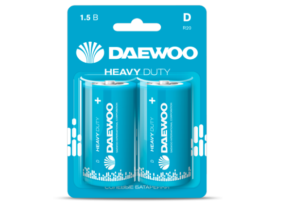 Элемент питания Daewoo R20 Heavy Duty 2021 BL-2 (кратно 2)