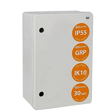 Щит антивандальный, ЩПМП-3-0, матер. GRP, IP55, IK10, t от -60 С до +220 С, (600х500х230) TDM SQ0912-0104