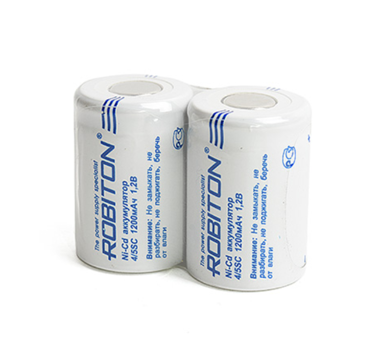 Аккумулятор ROBITON 1200NC4/5SC SR2,  NC1200-4/5SC-1.2V