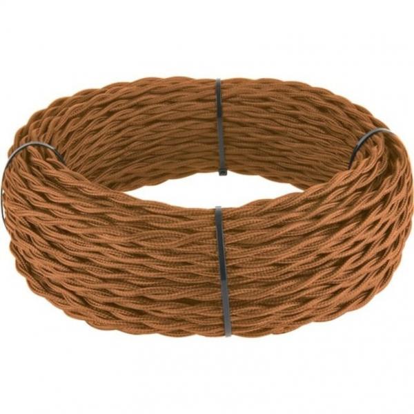 Werkel  Медный  Ретро кабель витой  2х1,5 под заказ  a041892 (кратно 50)