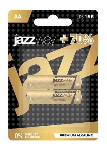 Элемент питания JAZZway PREMIUM Alkaline  LR 6   BL-2