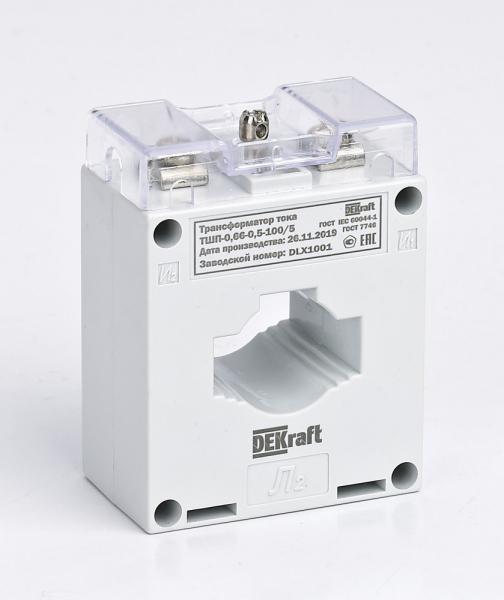 Трансформатор тока  DEKraft ТШП-0,66 0,5 150/5 5ВА, диаметр 30мм 50135DEK