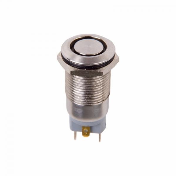 Кнопка  антивандальная Ø12 12В Фикс (2с) ON-OFF красная (A-12-C2) REXANT 36-3220