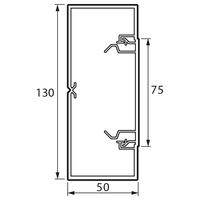 Кабель-канал  белый 130х50  с крышкой 75мм  638082  Legrand  METRA  (кратно 2)