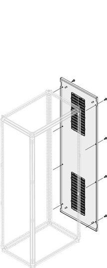 Панель бок.вент.IP30 H=1800мм W/D=500мм ABB 1STQ007632A0000