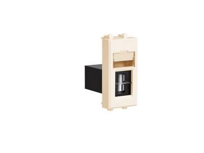 USB 2.0 розетка "Ванильная дымка" Avanti модульная, тип А-А, 1 мод