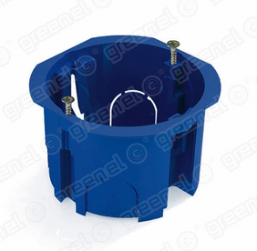 Подрозетник в бетон 65х45 синий Greenel GE40006-08