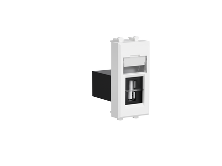 USB 2.0 розетка "Белое облако" Avanti модульная, тип А-А, 1 мод