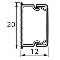 Кабель-канал  белый  20х12  METRA  Legrand (кратно 2)