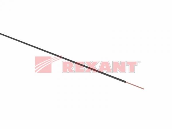 Провод ПГВА 1х2.50 мм² (бухта 100 м) черный REXANT 01-6546