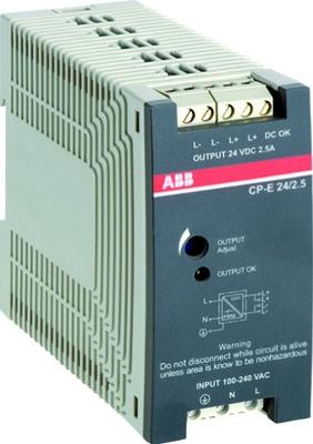 ABB Блок питания CP-E 24/2.5 (регулир. вых. напряж) 90-265В AC / 120-370В DC, выход 24В DC /2.5A /1SVR427032R0000/