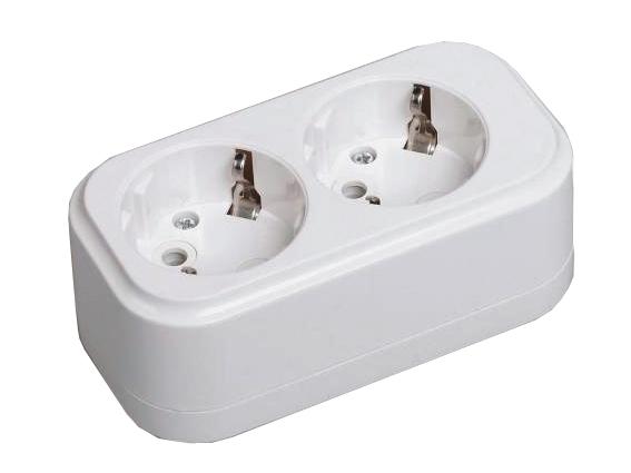 Колодка К02 2 места 2Р+РЕ 16А/250В CLASSIC IEK