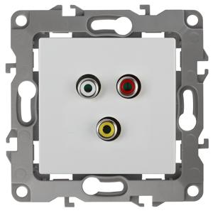 ЭРА  Эра12  Белый  Розетка RCA 12-3113-01