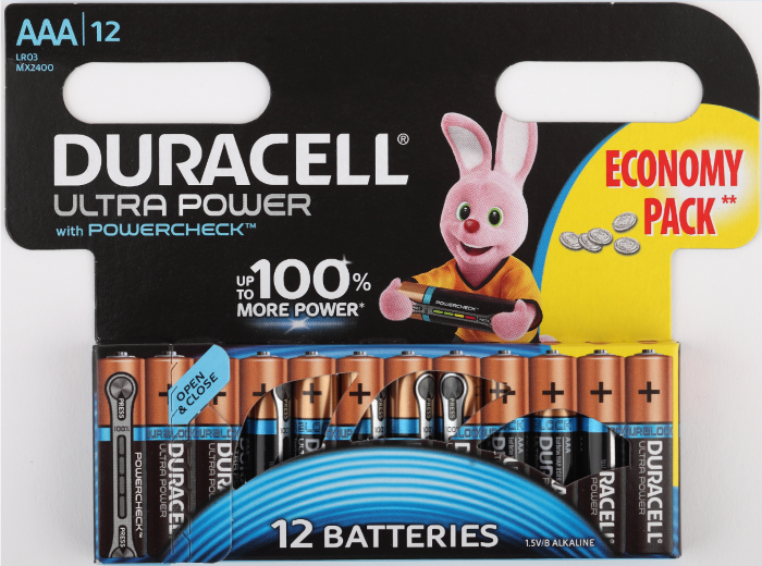 Элемент питания DURACELL MN2400/LR03 BP12 Ultra Power (кратно 12)