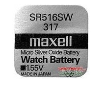 Элемент питания Maxell SR 516 SW (317)