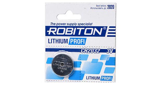 Элемент питания ROBITON PROFI CR2032 BL5