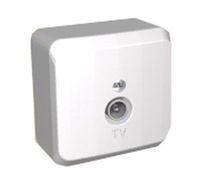 Schneider Electric  ЭТЮД  Белый  Розетка TV 0.7B коннектор открытая установка TVA-002b