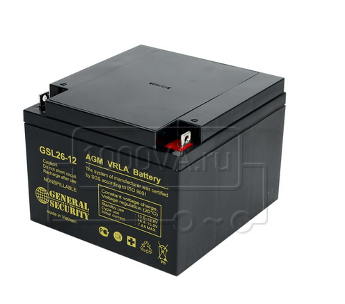 Аккумулятор GSL26-12  12V 26Ah