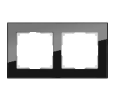 Werkel  Favorit Черный Рамка 2-местная стекло WL01-Frame-02 a031798