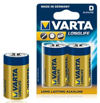 Элемент питания VARTA 4120.113.412 (4120.101.412) "LongLife " LR20 BP2