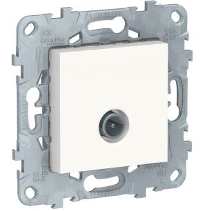 Schneider Electric Unica NEW  Белый Розетка TV 1-местная NU546218