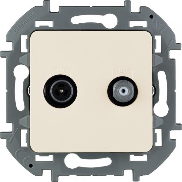 Legrand INSPIRIA Слоновая кость Розетка TV/SAT звезда IP20 скрытая установка 673881