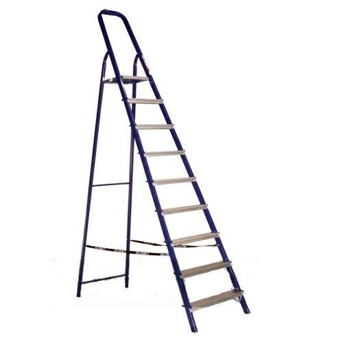 Стремянка Алюмет 9 ступеней, стальная 187см  М8409