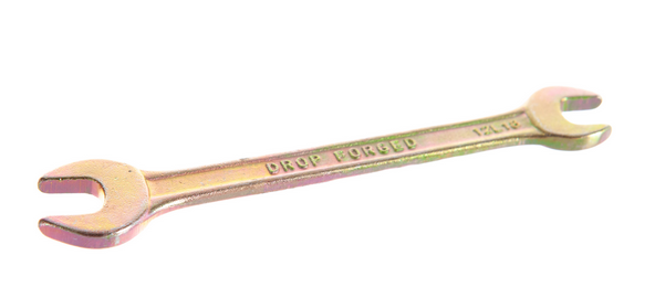 Ключ рожковый,  8 х 10 мм, желтый цинк СИБРТЕХ