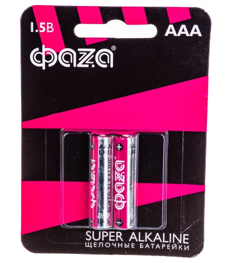 Элемент питания ФАZА LR03 Super Alkaline BL-2