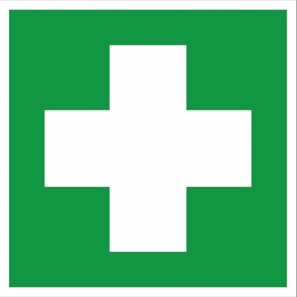 Наклейка "Аптечка первой медицинской помощи" EC01 (200х200мм.) EKF PROxima