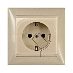 Legrand Valena  Слоновая Кость Розетка механизм 1-местная с заземляющими контактами с выталкивателем /774395